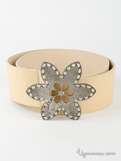 Ремень Cuestion de Piel, цвет бежевый