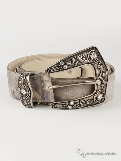 Ремень Di Gregorio, цвет серый