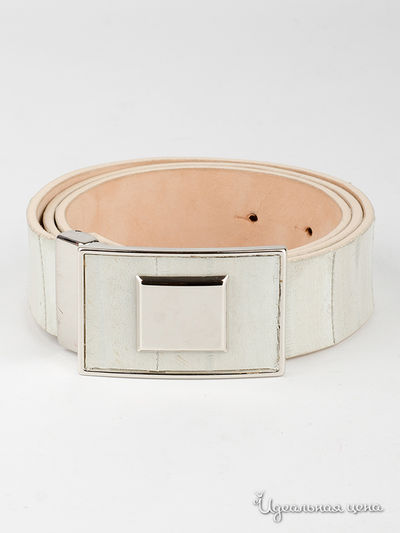 Ремень Cuestion de Piel, цвет молочный