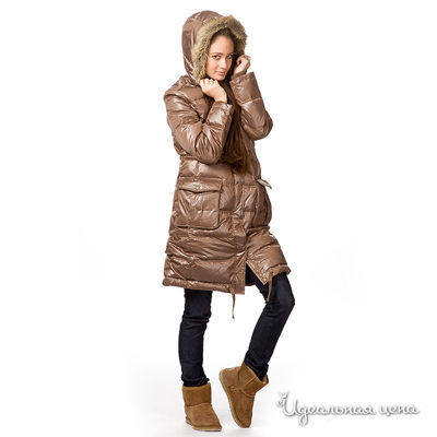 Пальто Roxy, цвет цвет коричневый