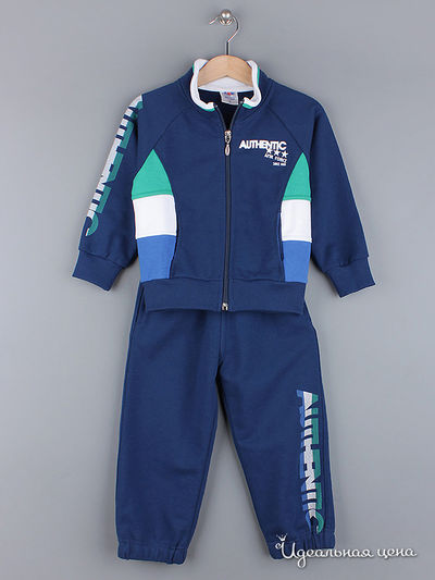 Костюм Amk, цвет темно-синий с синей полосой