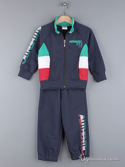 Костюм Amk, цвет темно-серый с красной полосой