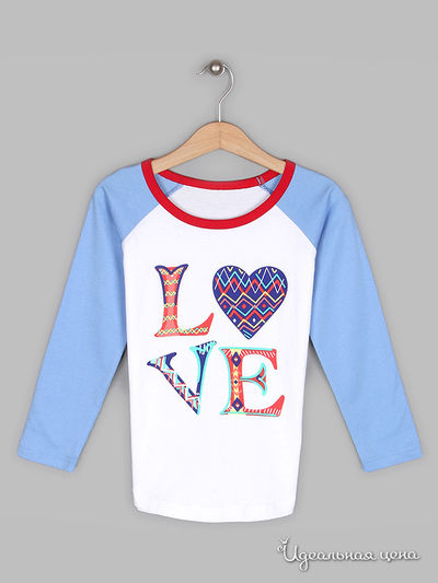 Лонгслив Jugas, цвет бело-голубой