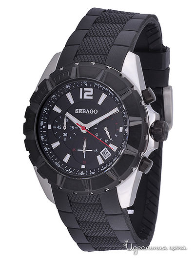 Часы Sebago, цвет серебро - черный