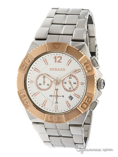 Часы Sebago, цвет золото - серебро