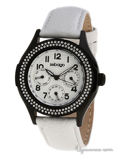 Часы Sebago, цвет черные, серебряные