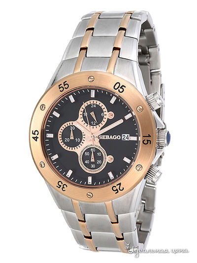 Часы Sebago, цвет золотые, серебряные