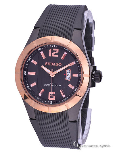 Часы Sebago, цвет золото - черный