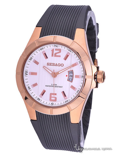 Часы Sebago, цвет золотые, черные