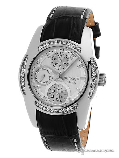 Часы Sebago, цвет черные, серебряные