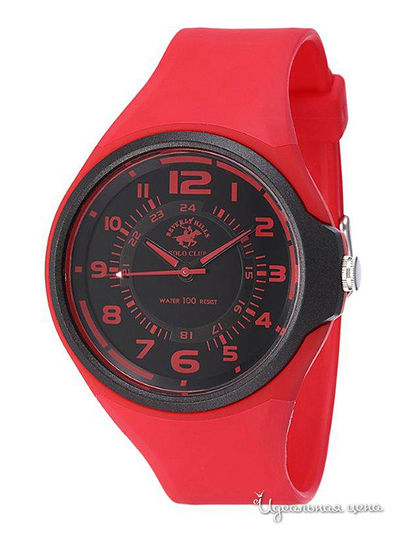Часы Beverly Hills Polo Club, цвет черный,красный