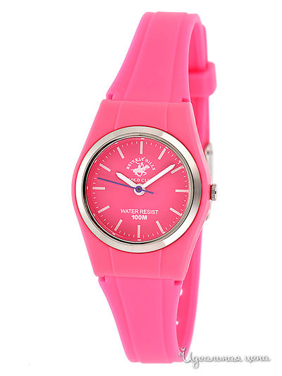 Часы Beverly Hills Polo Club, цвет Малиновый,Хром