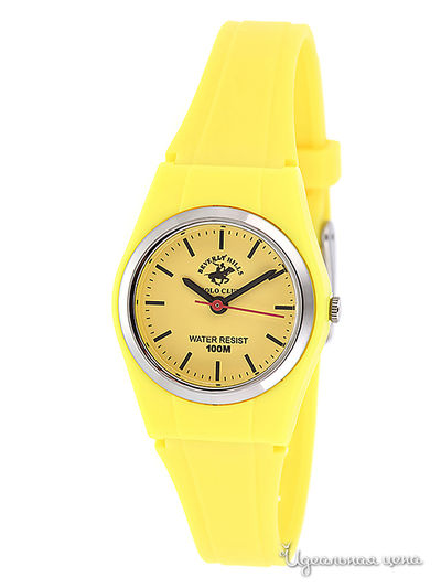 Часы Beverly Hills Polo Club, цвет Лимонный,Хром