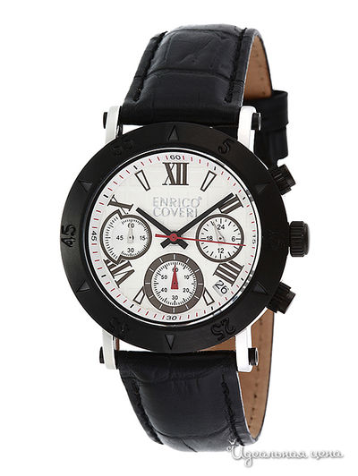 Часы Enrico Coveri, цвет черный, белый