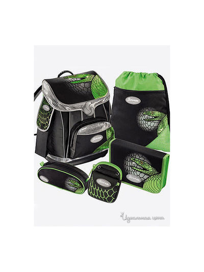 Ранец Hama, цвет зеленый, черный