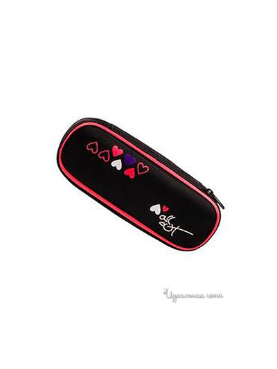 Пенал Hama, цвет черный, розовый