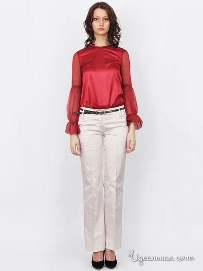 Блуза Nastya Sergeeva by May Be, цвет бордовая