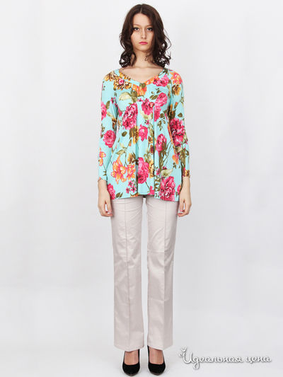 Туника Nastya Sergeeva by May Be, цвет серая, красная