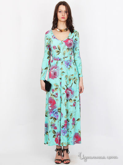 Платье Nastya Sergeeva by May Be, цвет изумрудное, бордовое