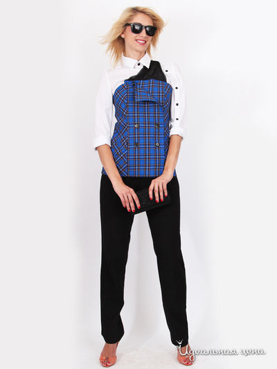 Жилет Nastya Sergeeva by May Be, цвет синий