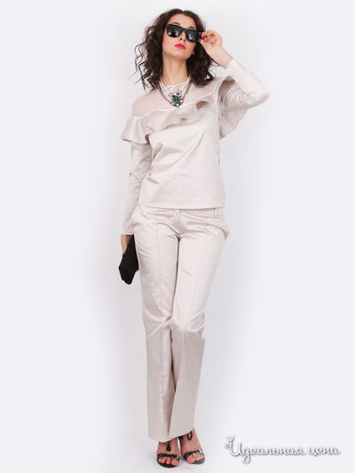 Блуза Nastya Sergeeva by May Be, цвет бежевая