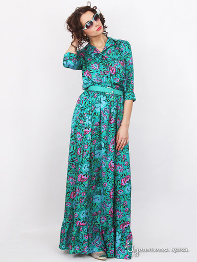 Блуза Nastya Sergeeva by May Be, цвет бирюзовая