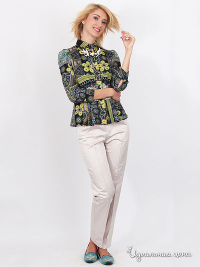 Жакет Nastya Sergeeva by May Be, цвет серый, зеленый