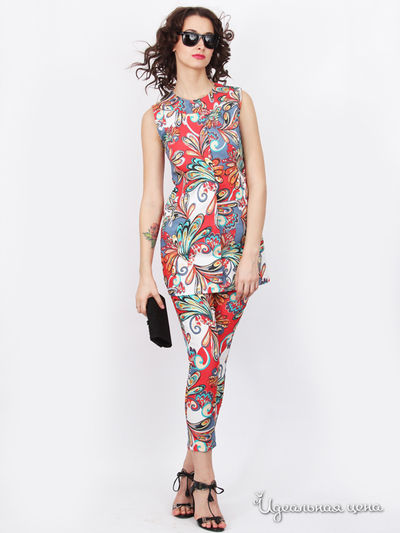 Платье Nastya Sergeeva by May Be, цвет коричневое, красное