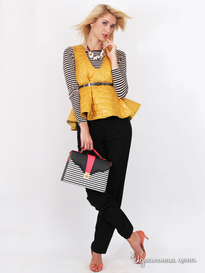 Жилет Nastya Sergeeva by May Be, цвет горчичный