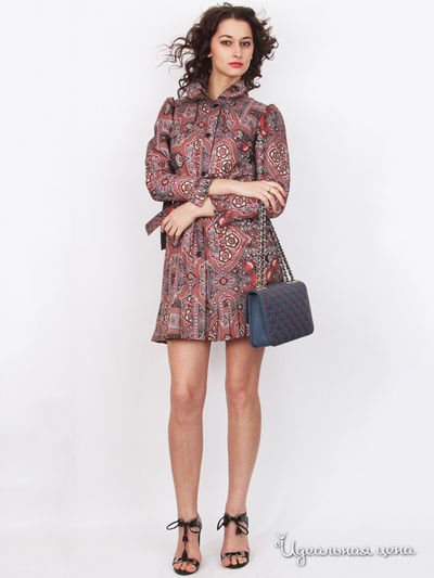 Плащ Nastya Sergeeva by May Be, цвет терракотовый