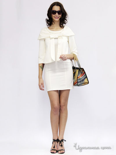 Жакет Nastya Sergeeva by May Be, цвет белый, бежевый