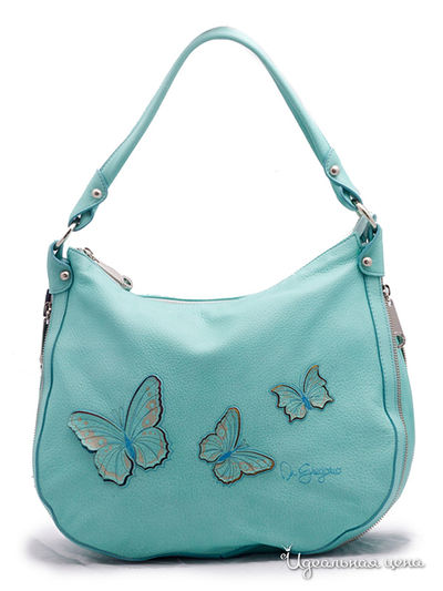 Сумка Di Gregorio, цвет светло бирюзовый