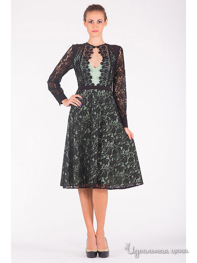 Платье Tasha Martens, цвет салатовый, черный