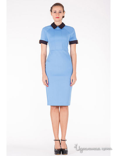 Платье Tasha Martens, цвет голубой, черный