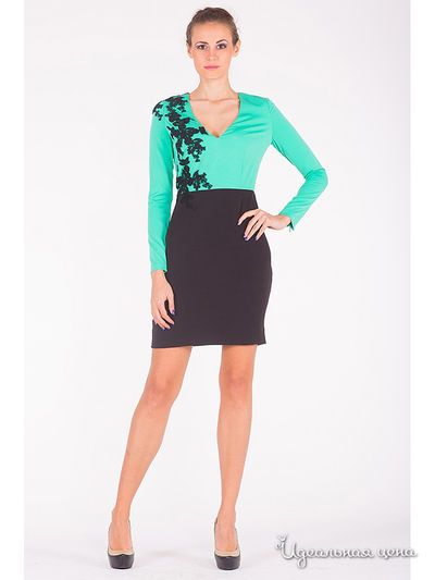 Платье Tasha Martens, цвет зеленый, черный