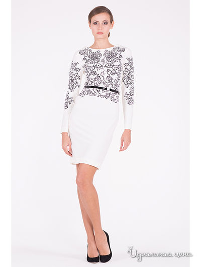 Платье Tasha Martens, цвет молочный, черный