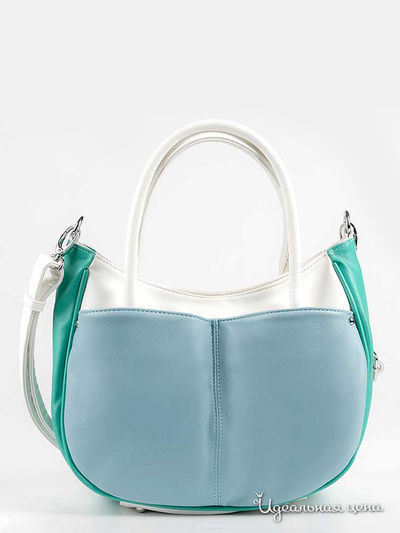 Сумка Sabellino, цвет белая, голубая