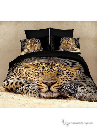 Комплект постельного белья, двуспальный Famille, цвет мультиколор