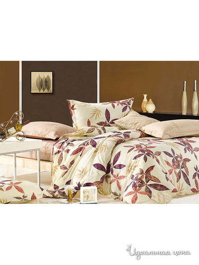 Комплект постельного белья, двуспальный Valtery, цвет мультиколор