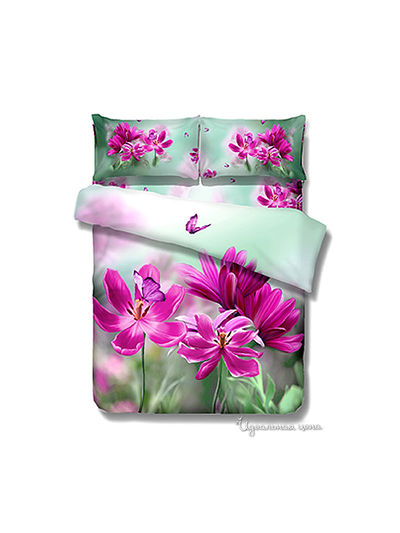 Комплект постельного белья, Евро Famille, цвет мультиколор