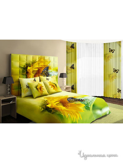 Комплект постельного белья Евро Famille, цвет мультиколор