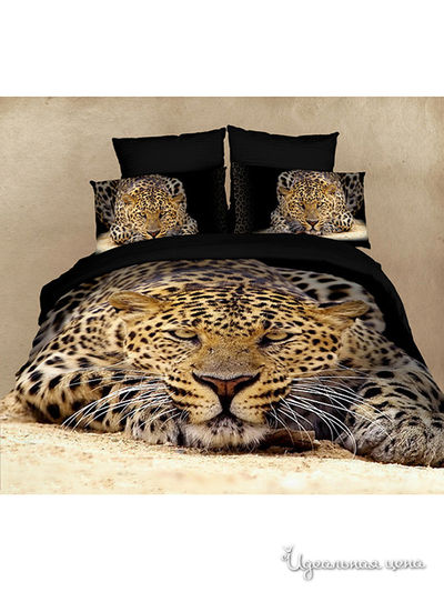 Комплект постельного белья Евро Famille, цвет мультиколор