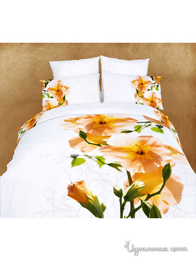 Комплект постельного белья Евро Famille, цвет мультиколор