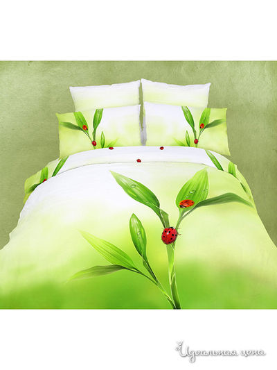 Комплект постельного белья Евро Famille, цвет мультиколор