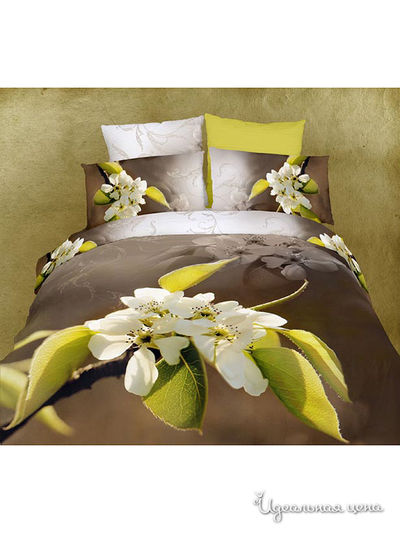 Комплект постельного белья Евро Famille, цвет мультиколор