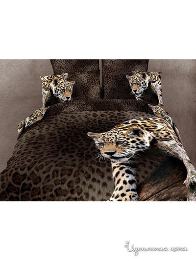 Комплект постельного белья Евро Famille, цвет мультиколор