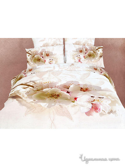 Комплект постельного белья Евро Famille, цвет мультиколор