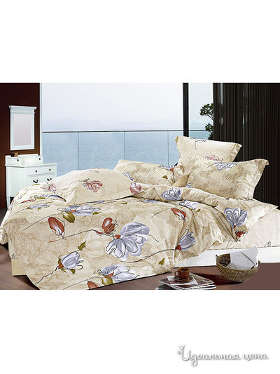 Комплект постельного белья, евро Valtery, цвет Мультиколор