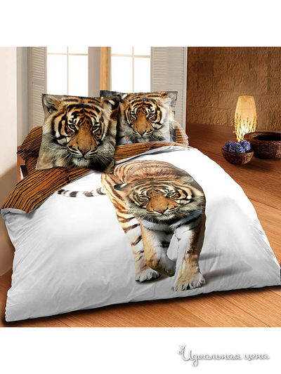 Комплект постельного белья, 2-спальный Famille, цвет мультиколор