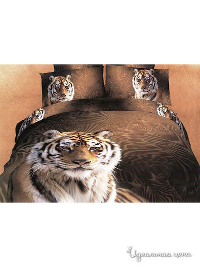 Комплект постельного белья, 2-спальный Famille, цвет мультиколор